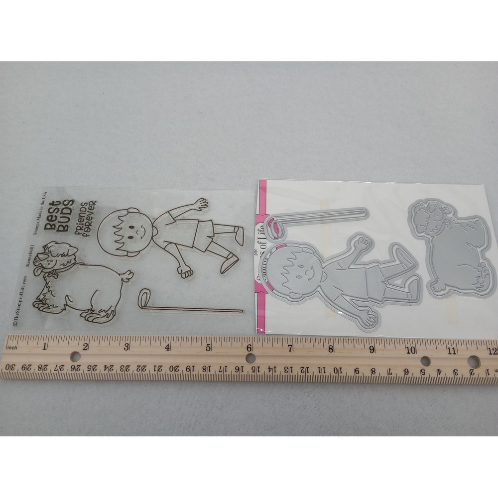 The Stamps of Life Best Buds KennyDoll1 Clear Stamps & Dies Set
